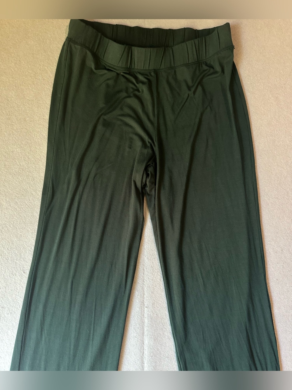 SKIMS Forest Green Wide-Leg Lounge Pants